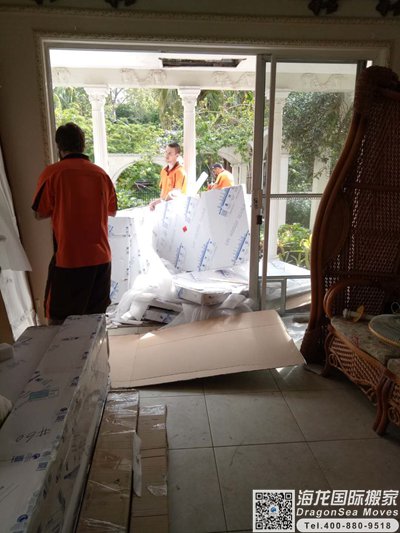 成都市国际搬家服务到美国